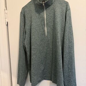 Lululemon Men's Heathered Green Quarter-Zip Sweater Size Large NWT